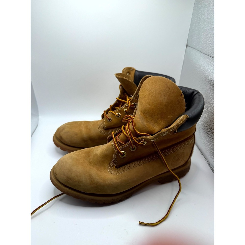 Timberland Premium 6-Inch 10360 Womens 7.5 Wide Brown Leather Waterproof Boot